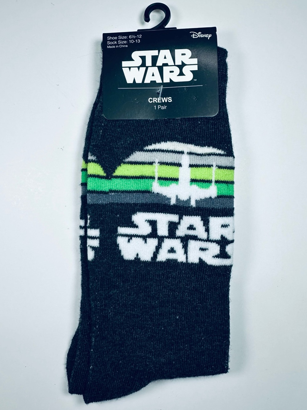 STAR WARS CREW SOCKS NWT ADULT UNISEX SIZE 6.5-12 DISNEY LUCASFILM NOVELTY